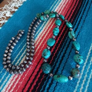 Sterling turquoise necklace